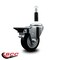 Service Caster 3.5'' Black Poly Swivel 7/8'' Expanding Stem Caster with Brake SCC-EX20S3514-PPUB-BLK-PLB-78 - alternate 3